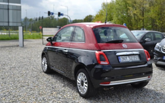 Fiat 500 cena 36900 przebieg: 41000, rok produkcji 2016 z Paczków małe 529